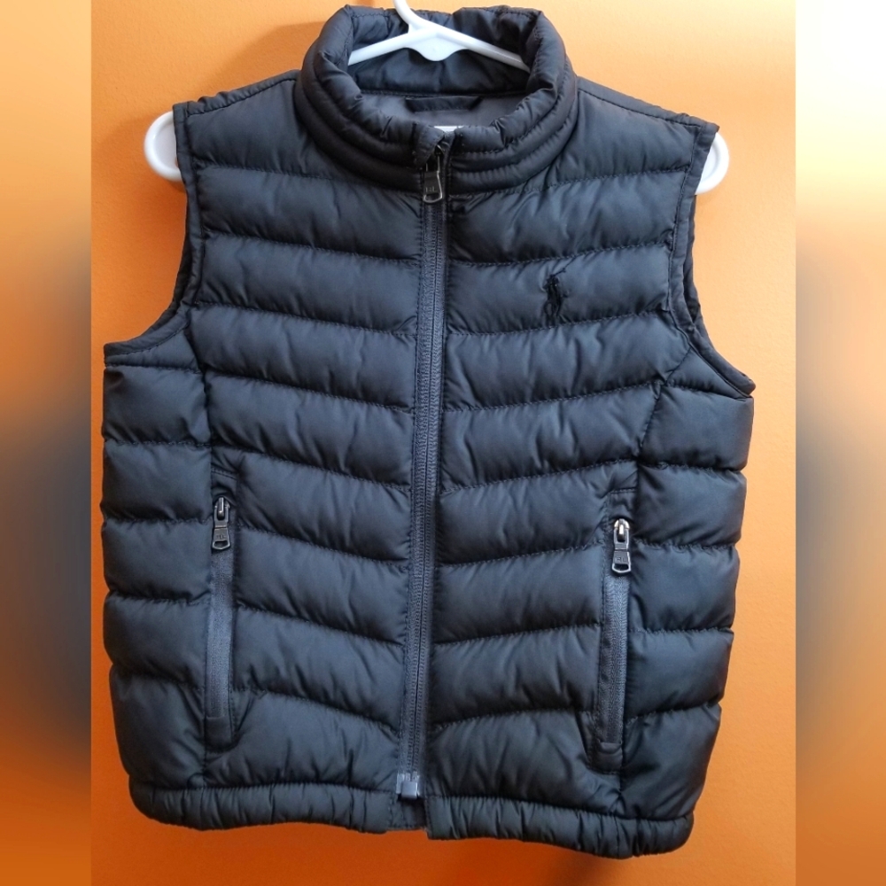 Ralph Lauren 24M puffer vest in gray